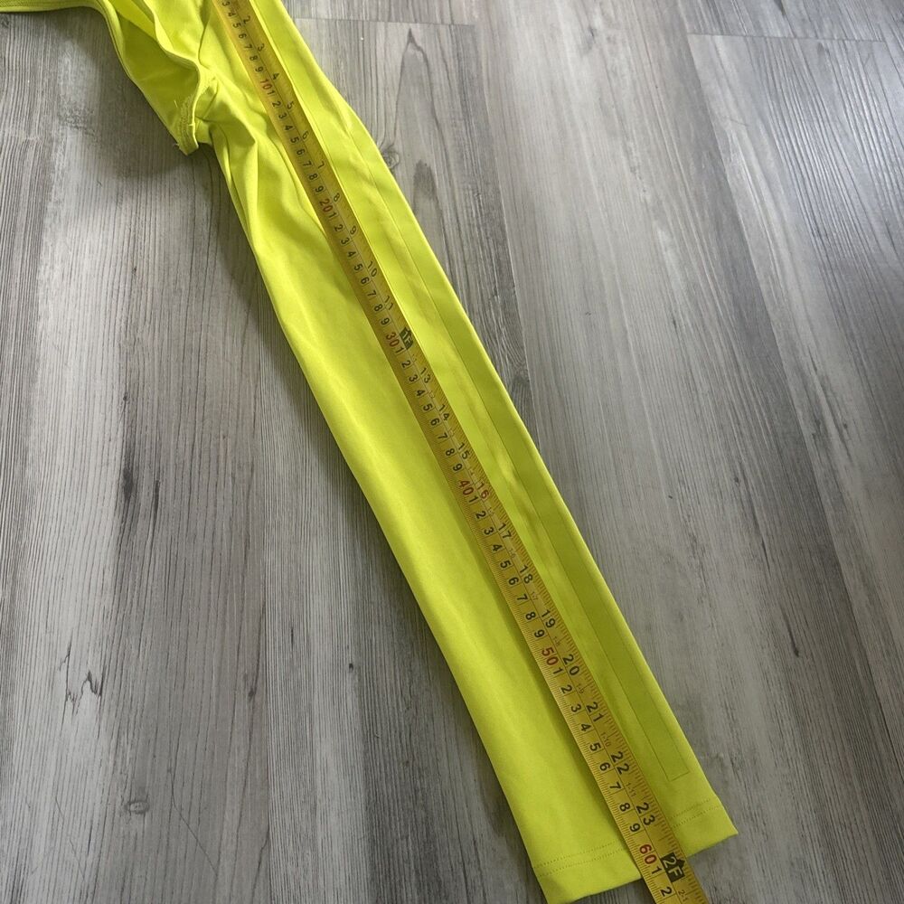 Adidas x Ivy Park neon yellow long-sleeve bolero Workout Cycling shrug Medium - Picture 8 of 10